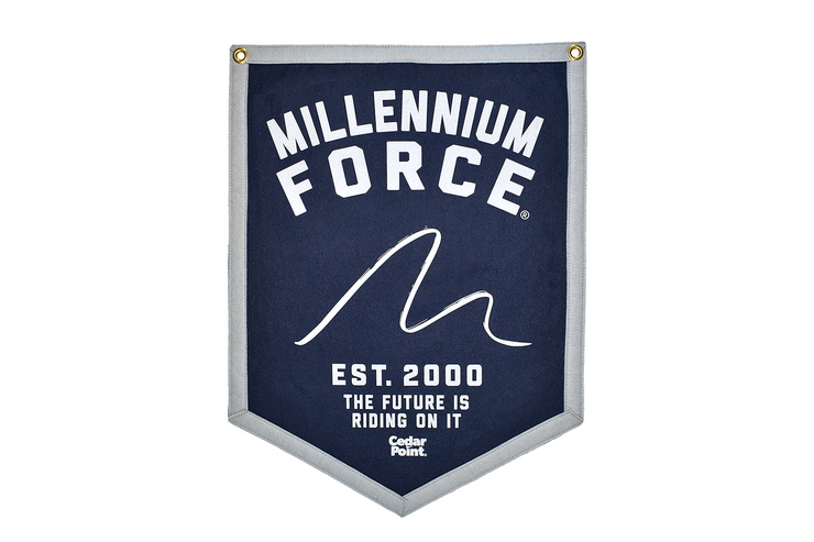 Cedar Point Millennium Force Banner by Oxford Pennants
