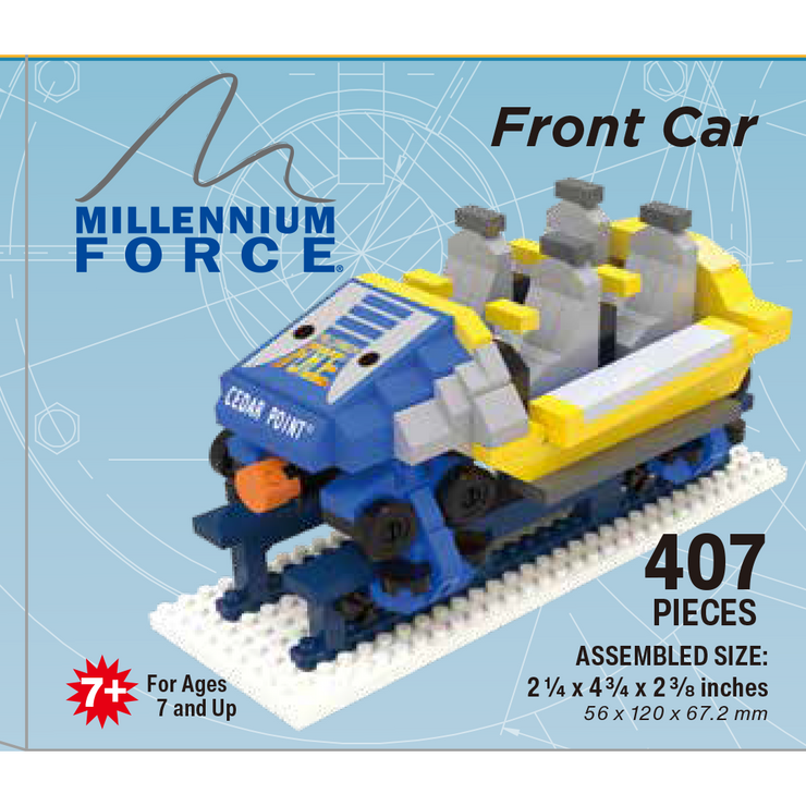 Cedar Point Millennium Force Front Car Mini Block