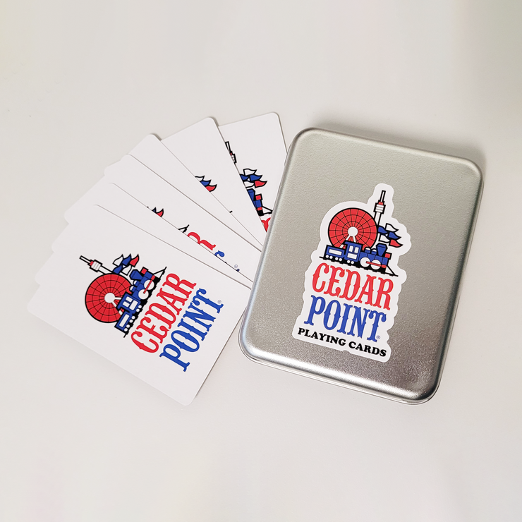 Cedar Point Retro Train Logo Playing Cards