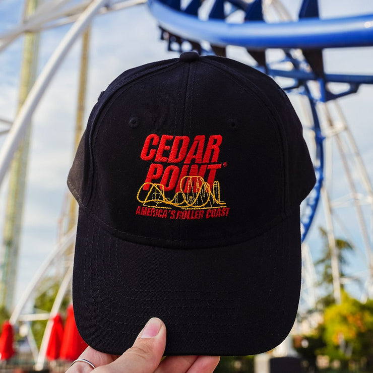 Cedar Point Coaster Stamp Baseball Cap