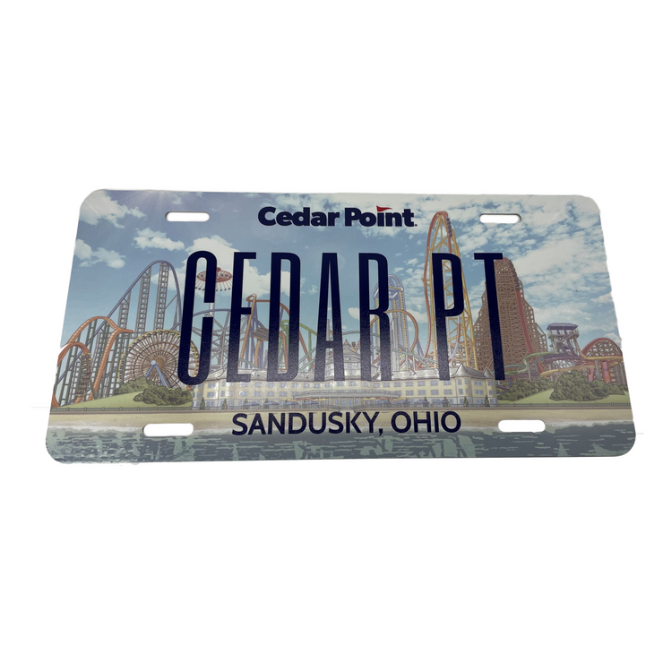 Cedar Point License Plate