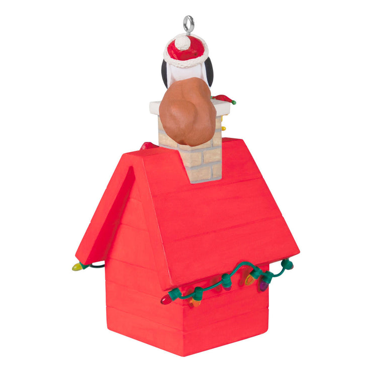 PEANUTS® Hallmark Snoopy Up On The Housetop Ornament
