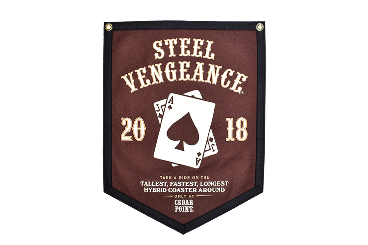 Cedar Point Steel Vengeance Banner by Oxford Pennants