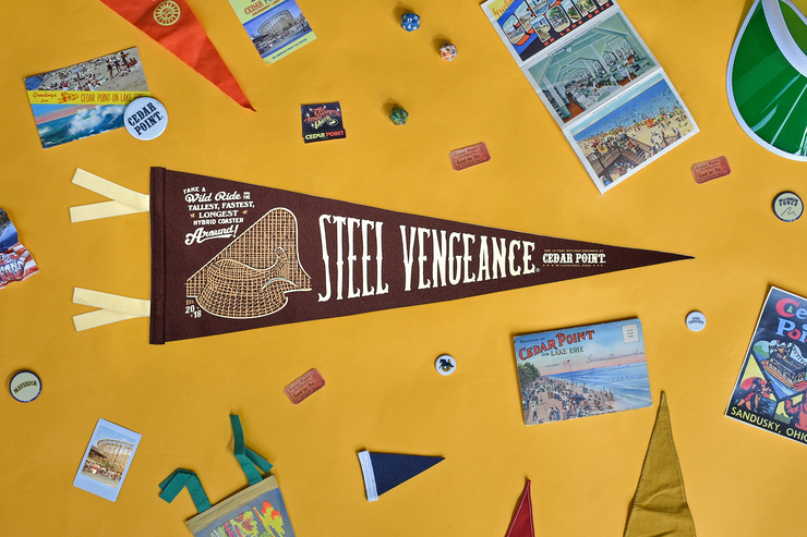 Cedar Point Steel Vengeance Pennant by Oxford Pennants