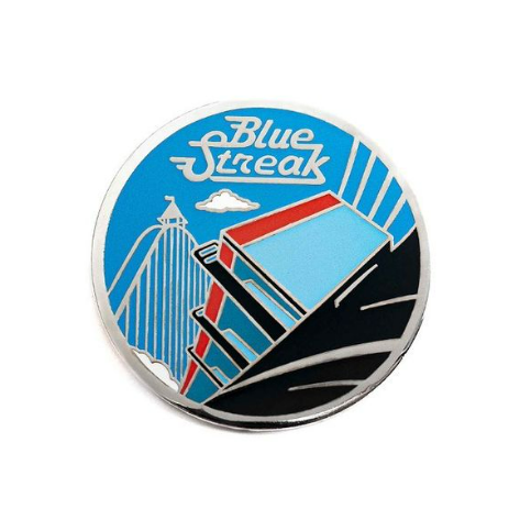 Cedar Point Blue Streak Enamel Pin