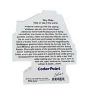 Cedar Point Cat's Meow Sky Ride Shelf Sitter