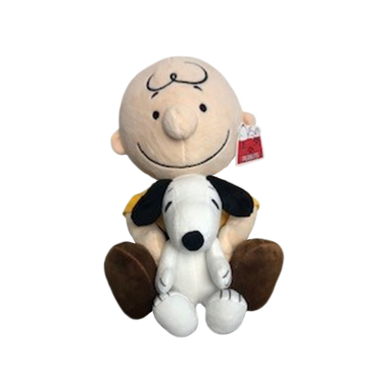 PEANUTS® 9.5" Charlie Brown Hugging Snoopy Plush