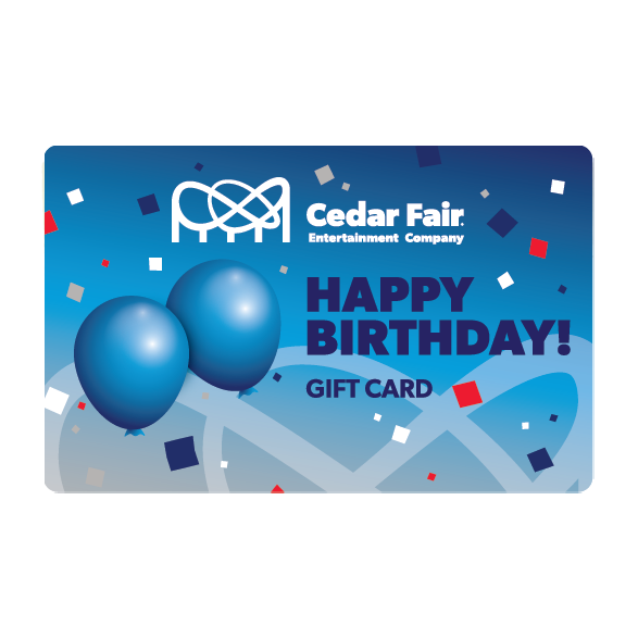Cedar Fair Happy Birthday Gift Card