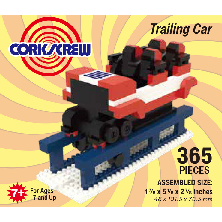 Cedar Point Corkscrew Trailing Car Mini Block