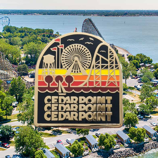 Cedar Point Skyline Enamel Pin