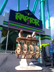 Cedar Point Raptor Front Car Coaster Cutout