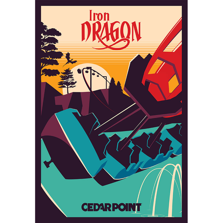 Cedar Point Iron Dragon Magnet