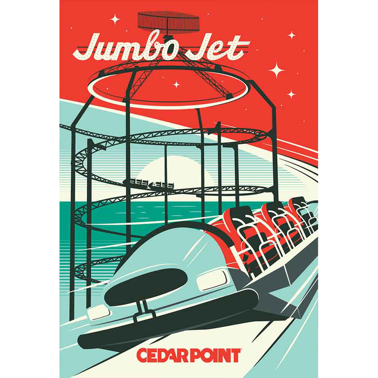 Cedar Point Jumbo Jet Limited Edition Poster