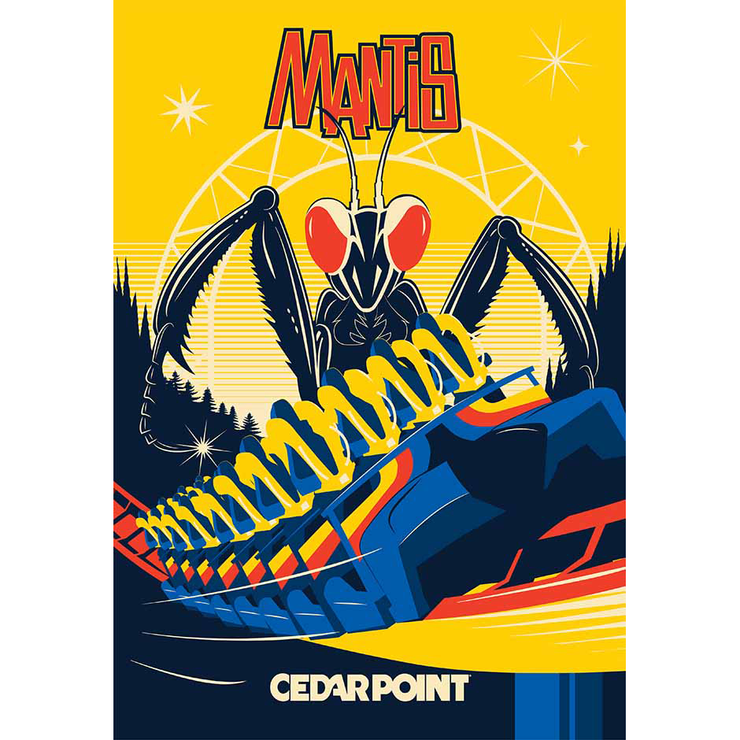 Cedar Point Mantis Limited Edition Poster