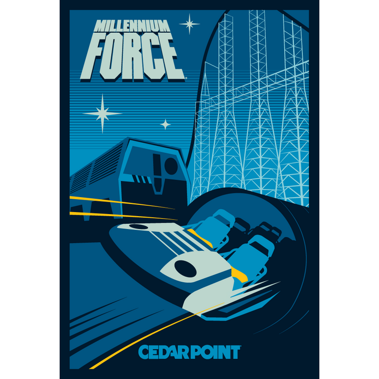 Cedar Point Millennium Force Magnet