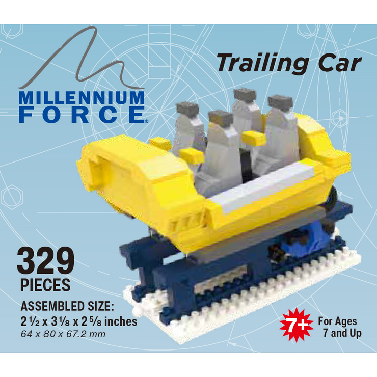 Cedar Point Millennium Force Full Train Mini Block