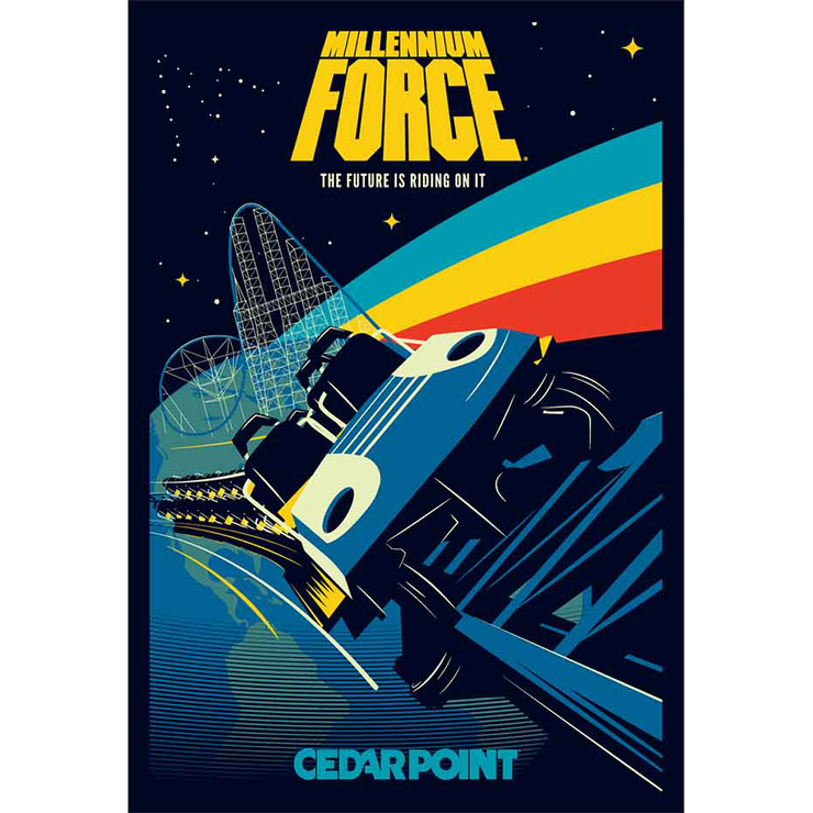 Cedar Point Millennium Force Poster - Series 2