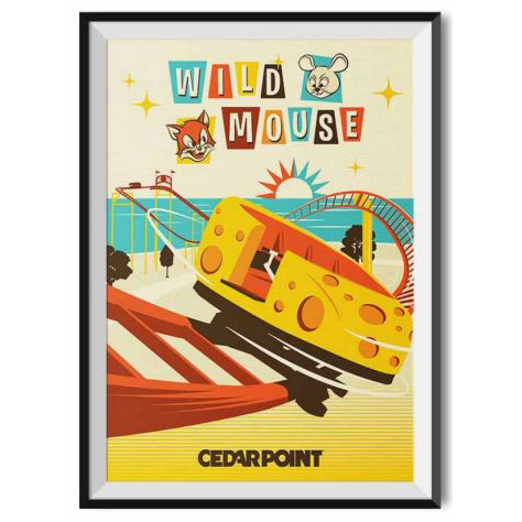 Cedar Point Wild Mouse Poster