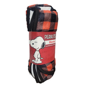 PEANUTS® Snoopy Plaid Blanket