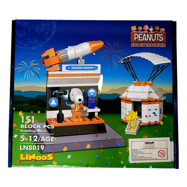 PEANUTS® Linoos Space Pod Building Bricks Set