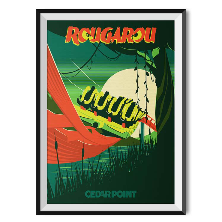 Cedar Point Limited Edition Rougarou Poster