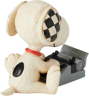 PEANUTS® by Jim Shore Enesco Snoopy Typing Mini Figurine