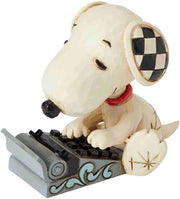 PEANUTS® by Jim Shore Enesco Snoopy Typing Mini Figurine