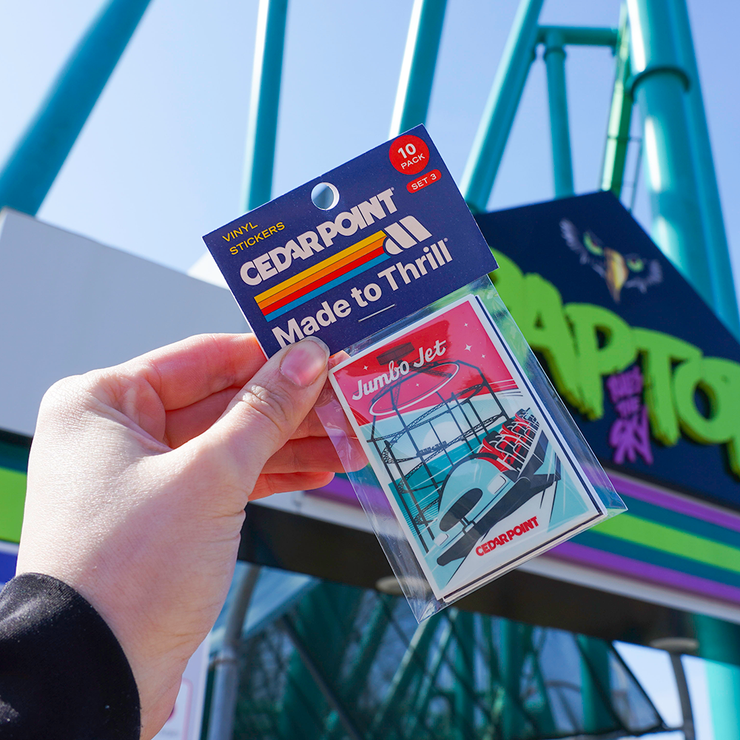 Cedar Point 10-Pack Sticker Set - Series 3