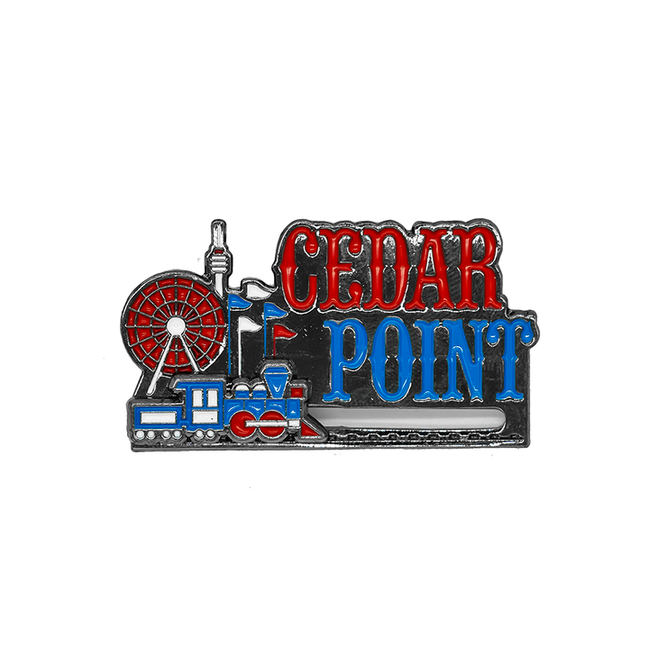 Retro Cedar Point Train Logo Limited Edition Pin