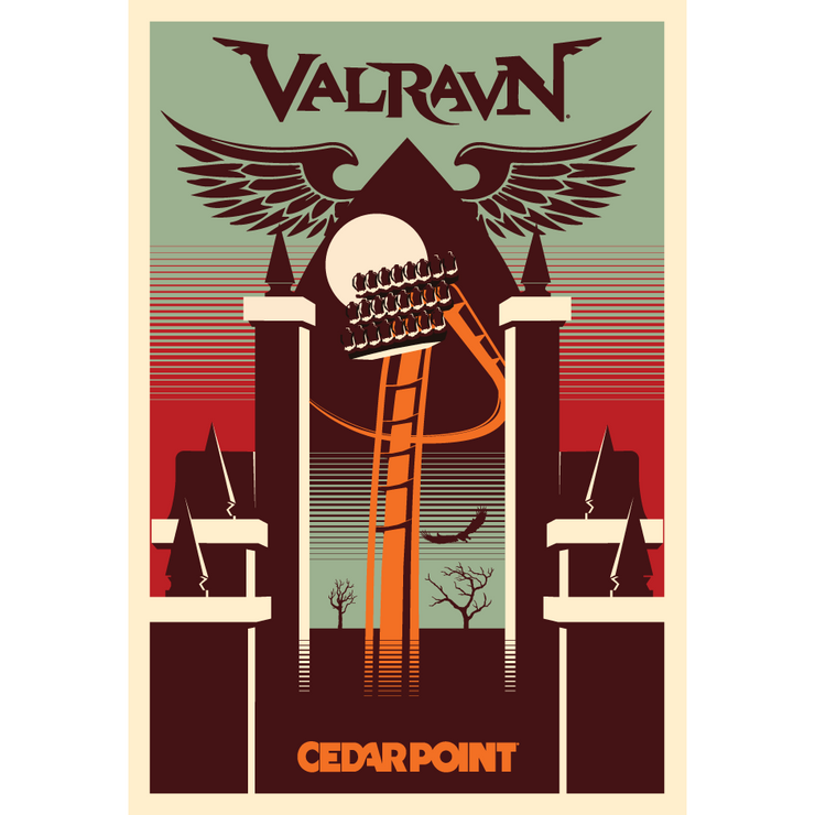 Cedar Point Valravn Magnet