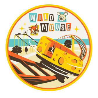 Cedar Point Wild Mouse Embroidered Patch
