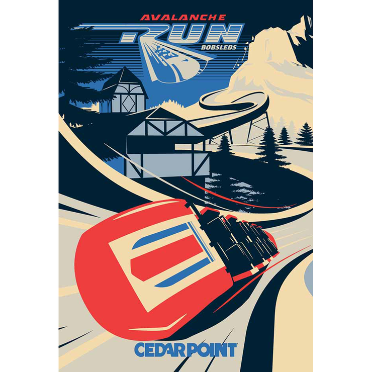 Cedar Point Avalanche Run Limited Edition Poster