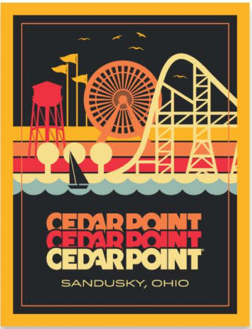 Cedar Point Skyline Poster